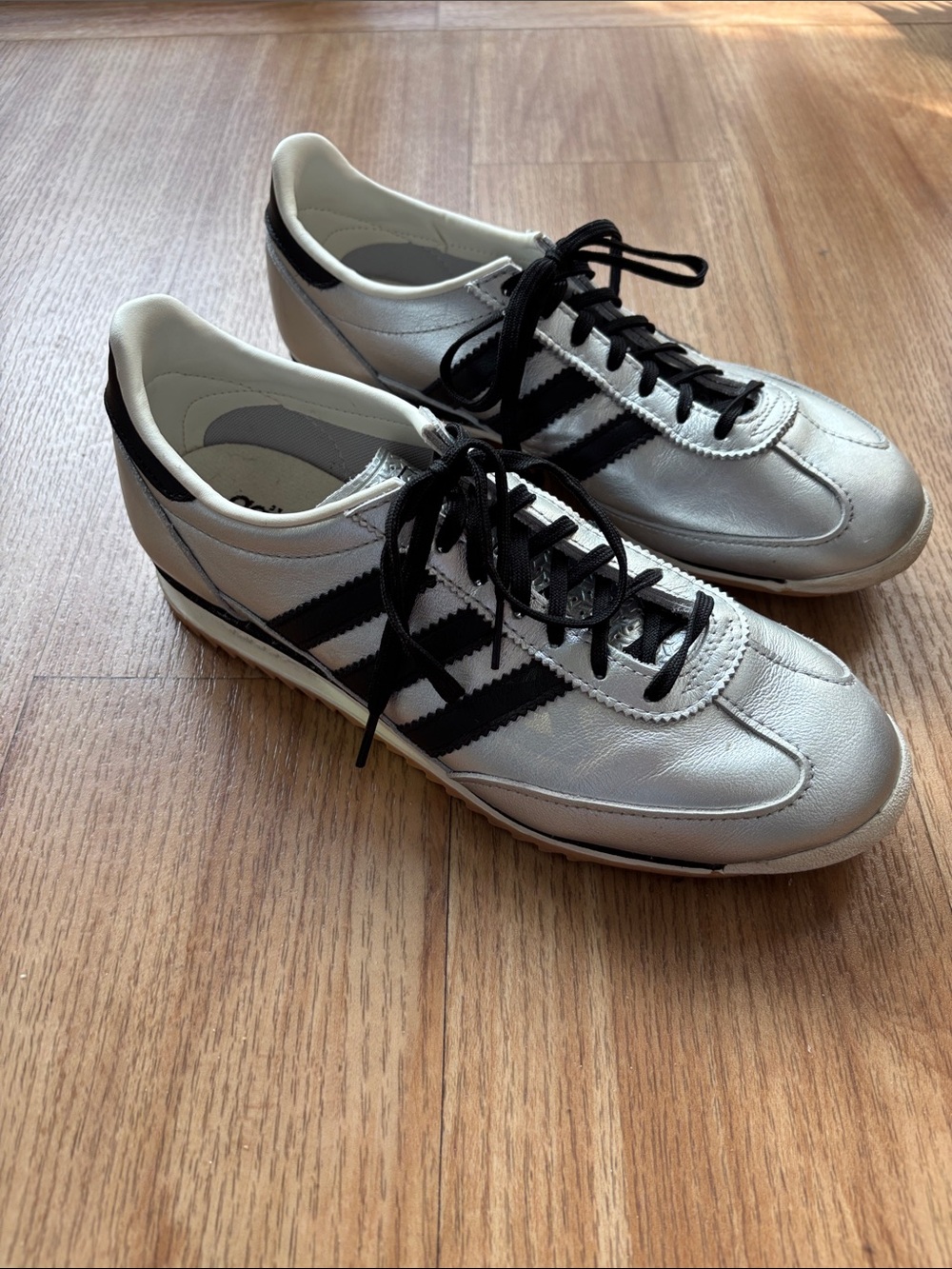 Adidas SL 72 OG Silver Metallic Black Size 9